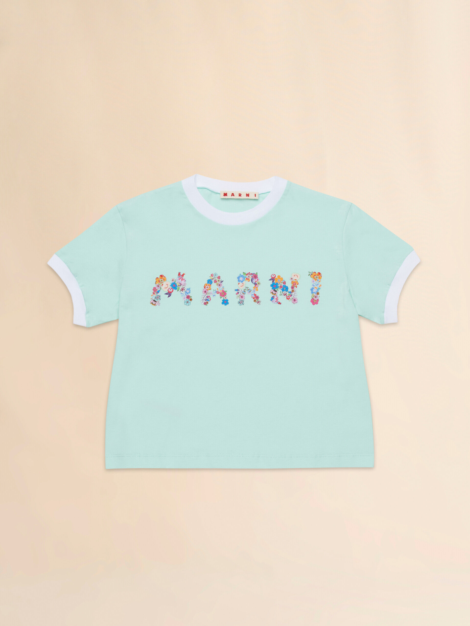◇ILLIGO◇ Signature Heart Color Block T-Shirt Mint SIGNATURE HEART COLOR T-SHIRT MINT - illigo | 60% - Asian