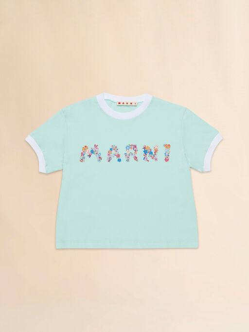Mint green T-shirt with Holiday logo - T-shirts
