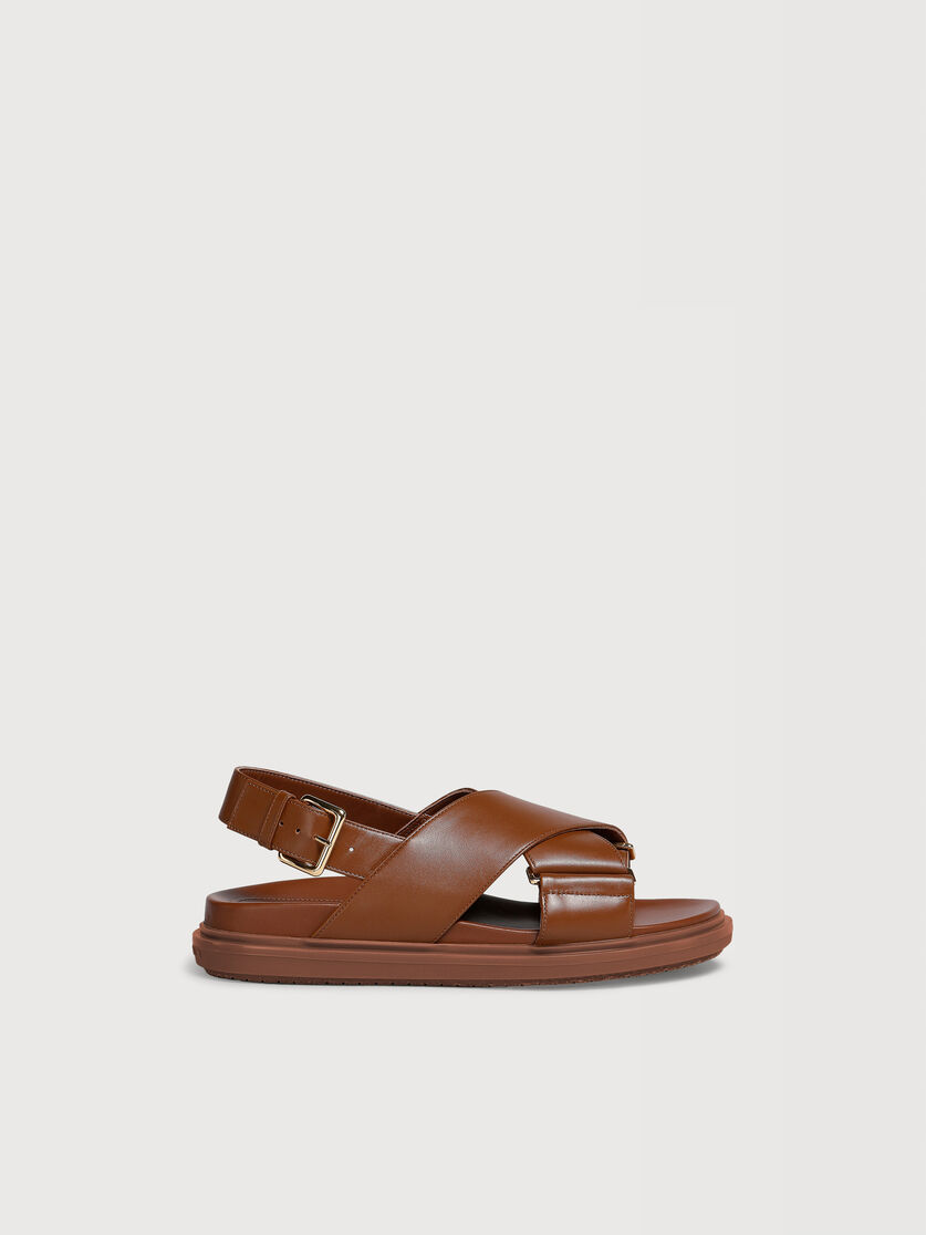 Brown leather Fussbett, Image 1