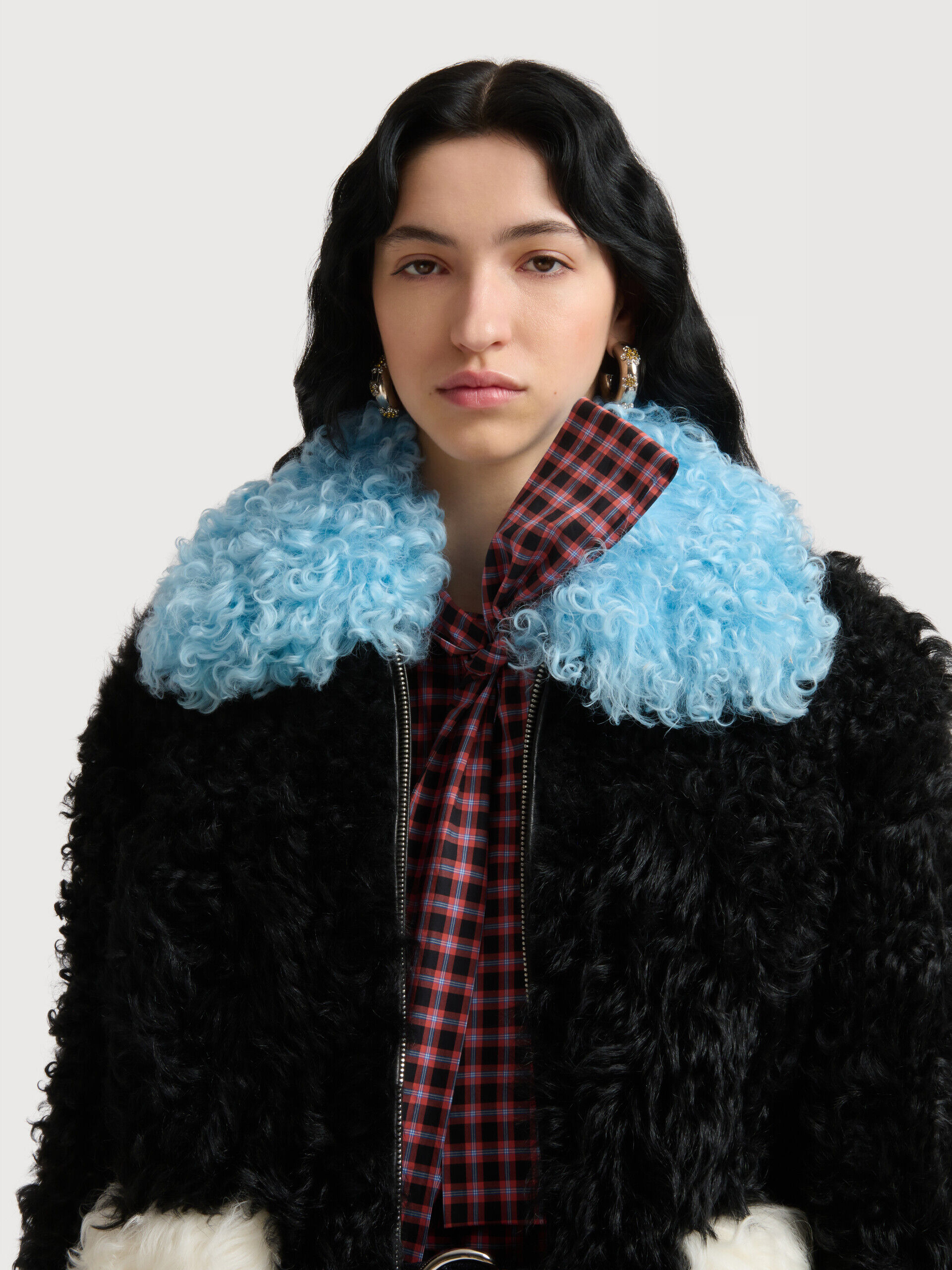 MARNI マルニ　マルチカラーチェック柄オーバーサイズコート レディース コート&ジャケット｜公式オンラインストア | Marni