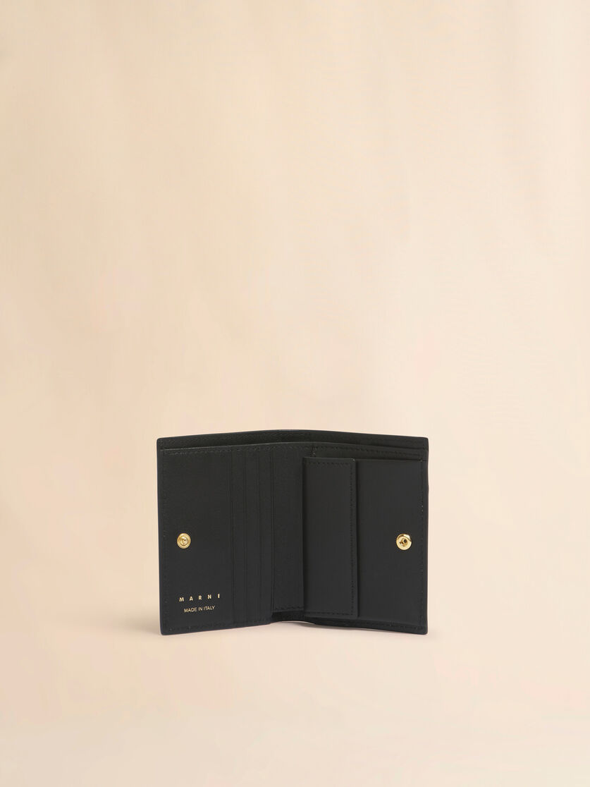Black, grey and brown leather bifold wallet - Wallets - Image 2