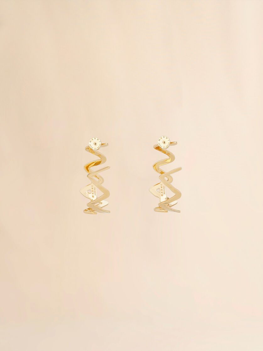Marni Symbol Ohrringe aus palladiumfarbenem Metall - Ohrringe - Image 3