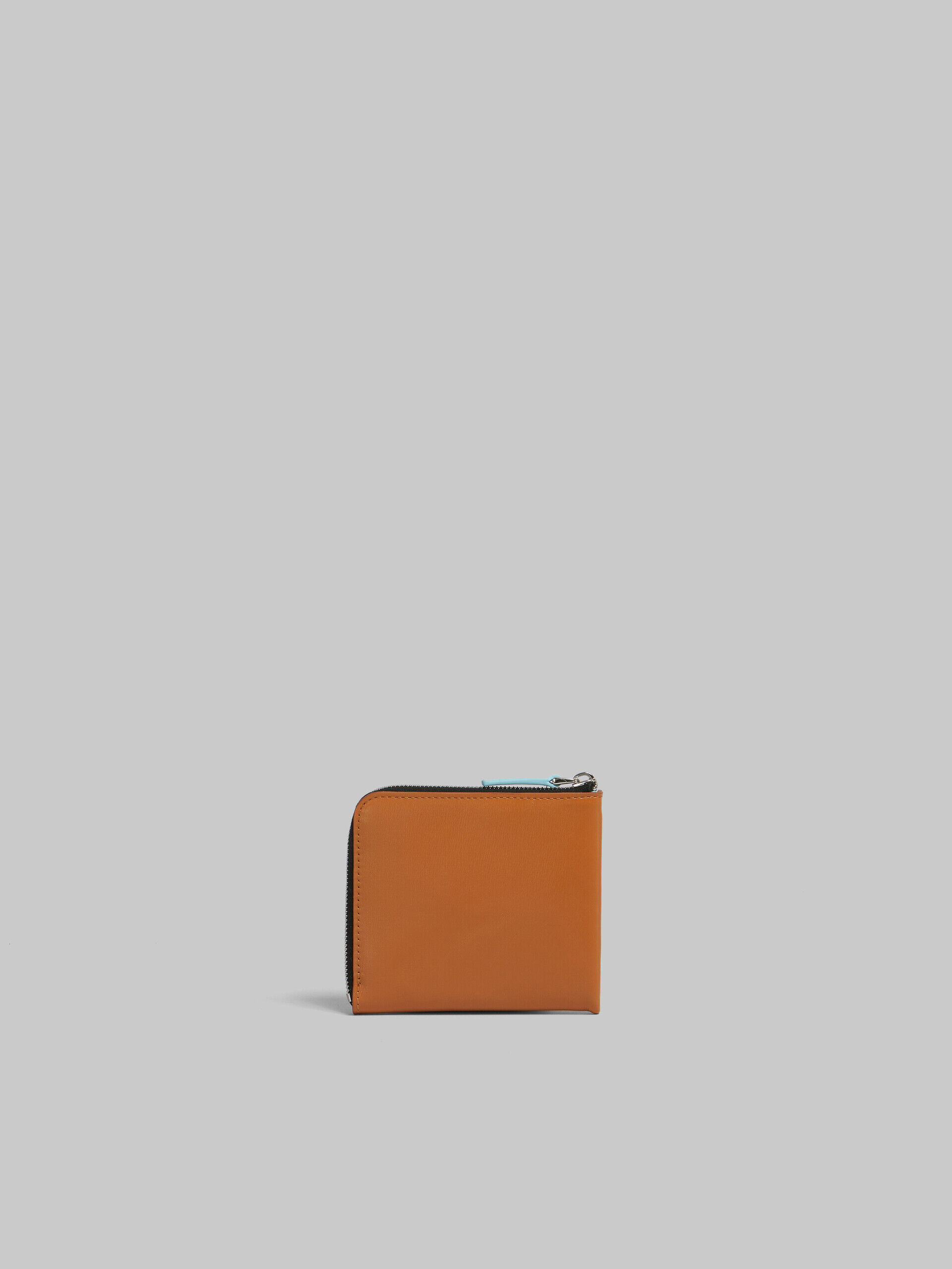 【MARNI】 Leather Zip-Around Prisma Wallet ゴールド ブラウン レザー製 ジップアラウンド Prisma ウォレット | Marni