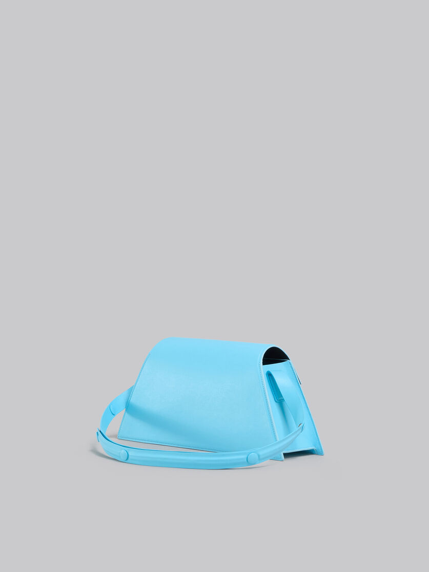 Medium Trunkoise bag in smooth light blue leather - Shoulder Bags - Image 2