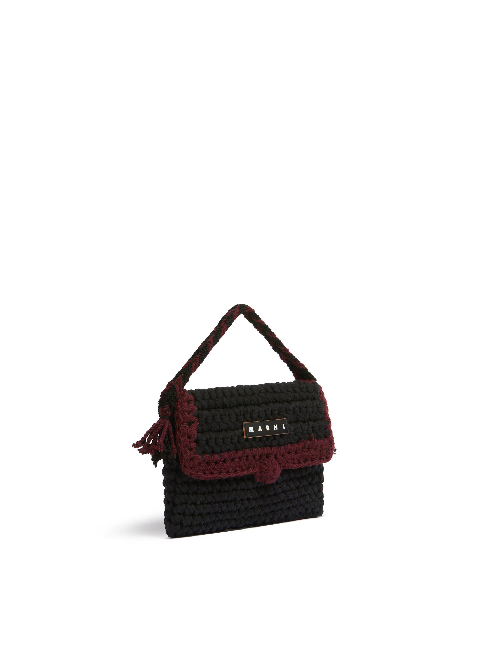 ブラック クロシェ Marni Market Bread ハンドバッグ | Marni