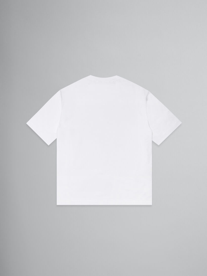 ホワイト Marinaプリント Tシャツ - Tシャツ - Image 2