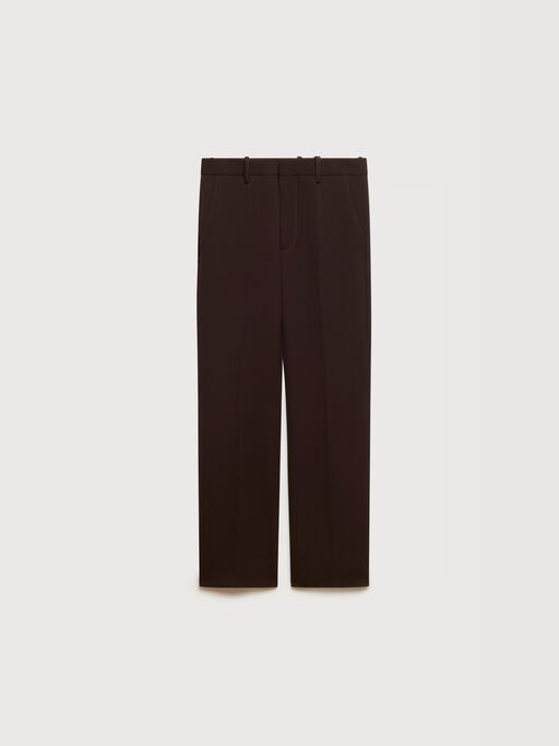 Brown regimental wool trousers - Pants