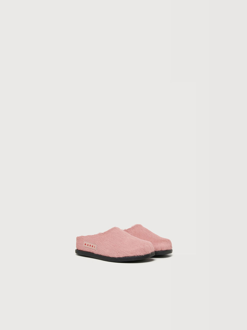 Pink pony hair Fussbett sabot, Image 2