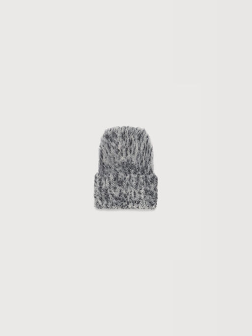 Grey alpaca-blend beanie - Hats