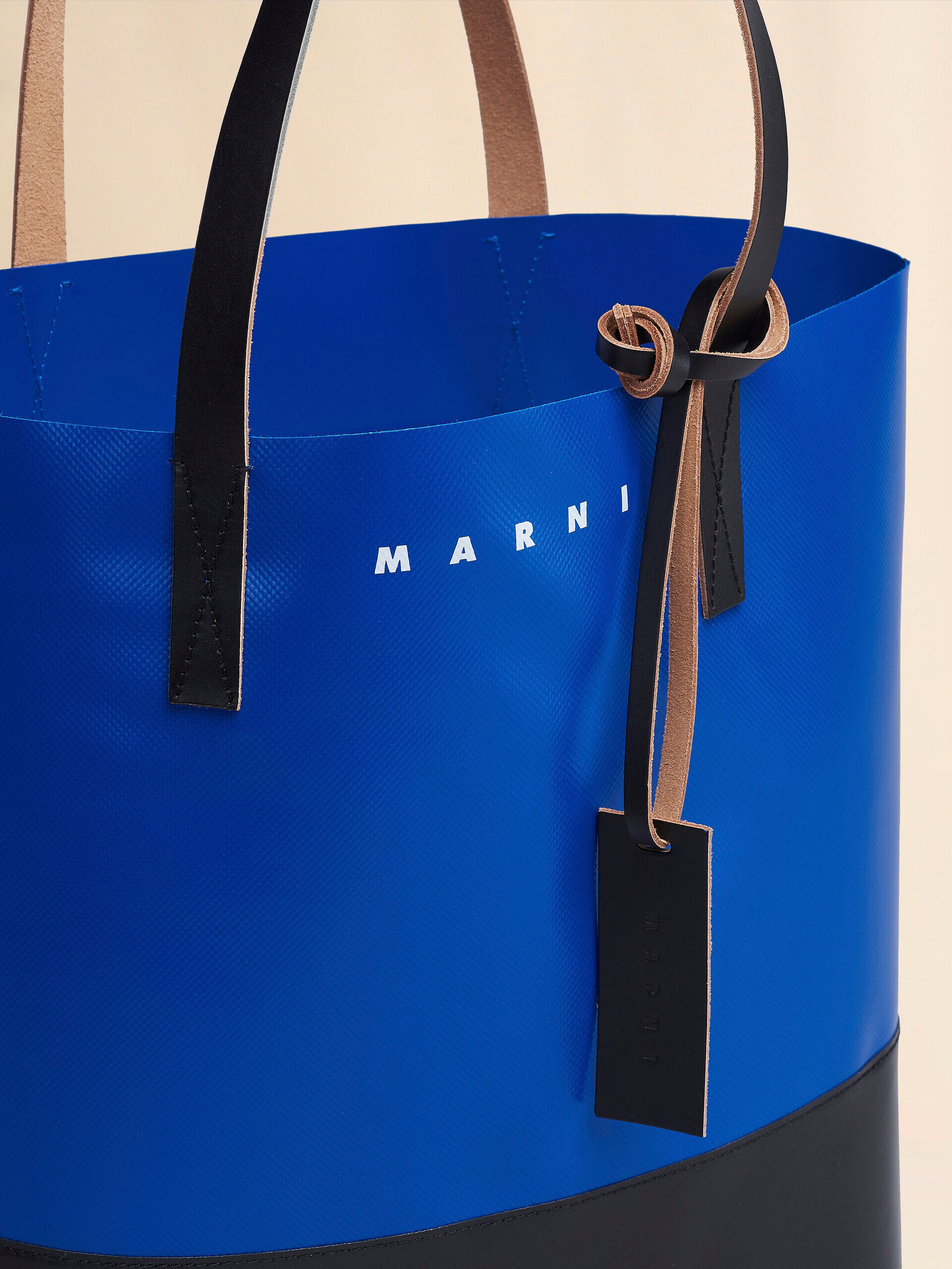 Tribeca shopping bag in blue and black | Marni
