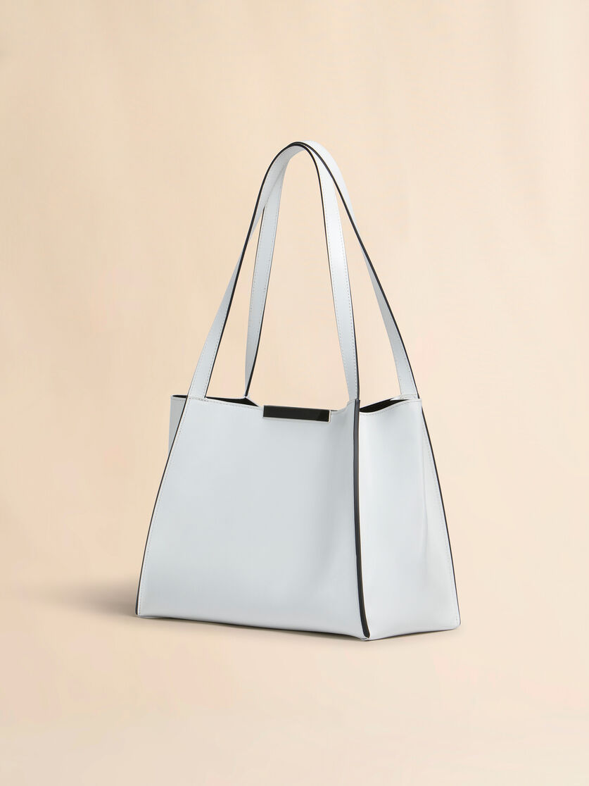 ブラック レザー製 Cresta E/W スモールトートバッグ - ショッピングバッグ - Image 3