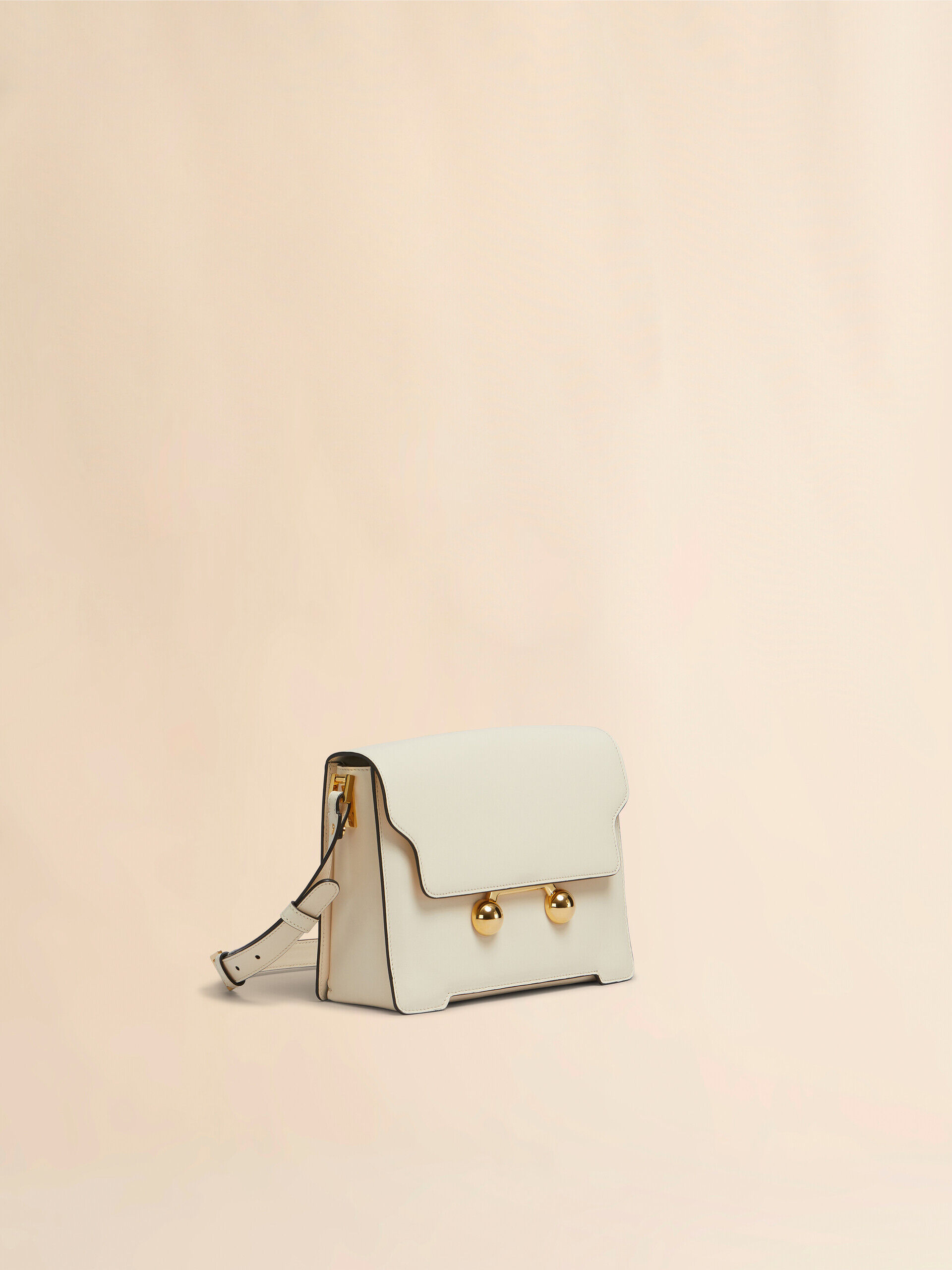 クリーム レザー製 Trunkaroo ミディアムショルダーバッグ | Marni