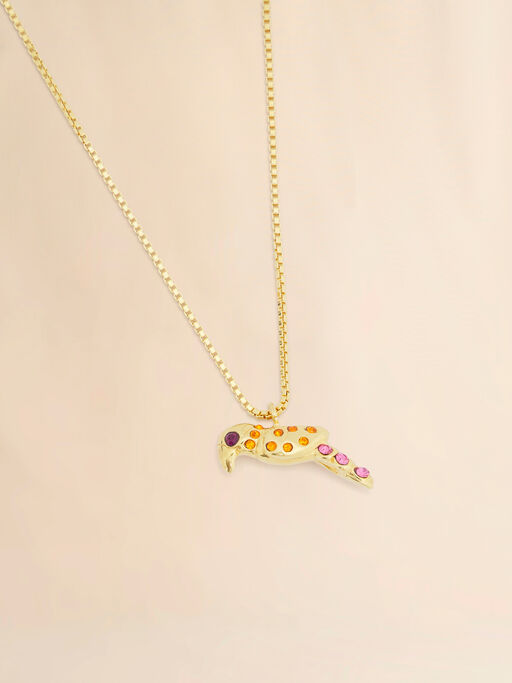 Collier avec pendentif perroquet - Colliers