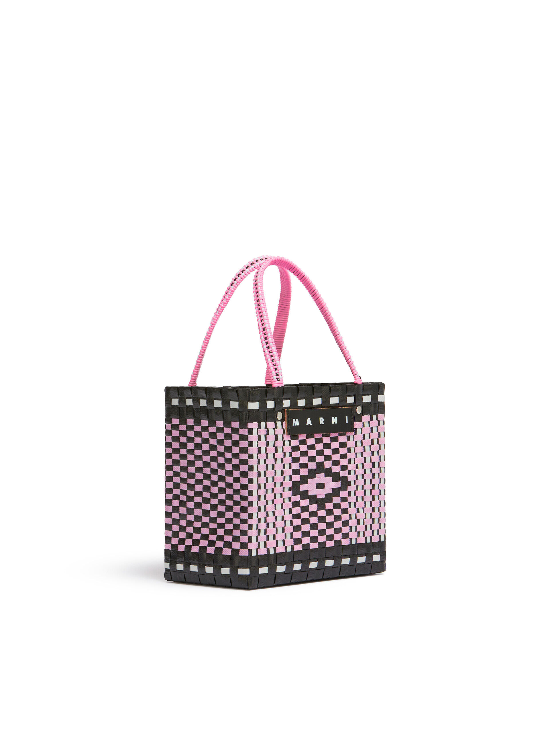 MARNI オーバルバスケットミニ バッグ インクブルー