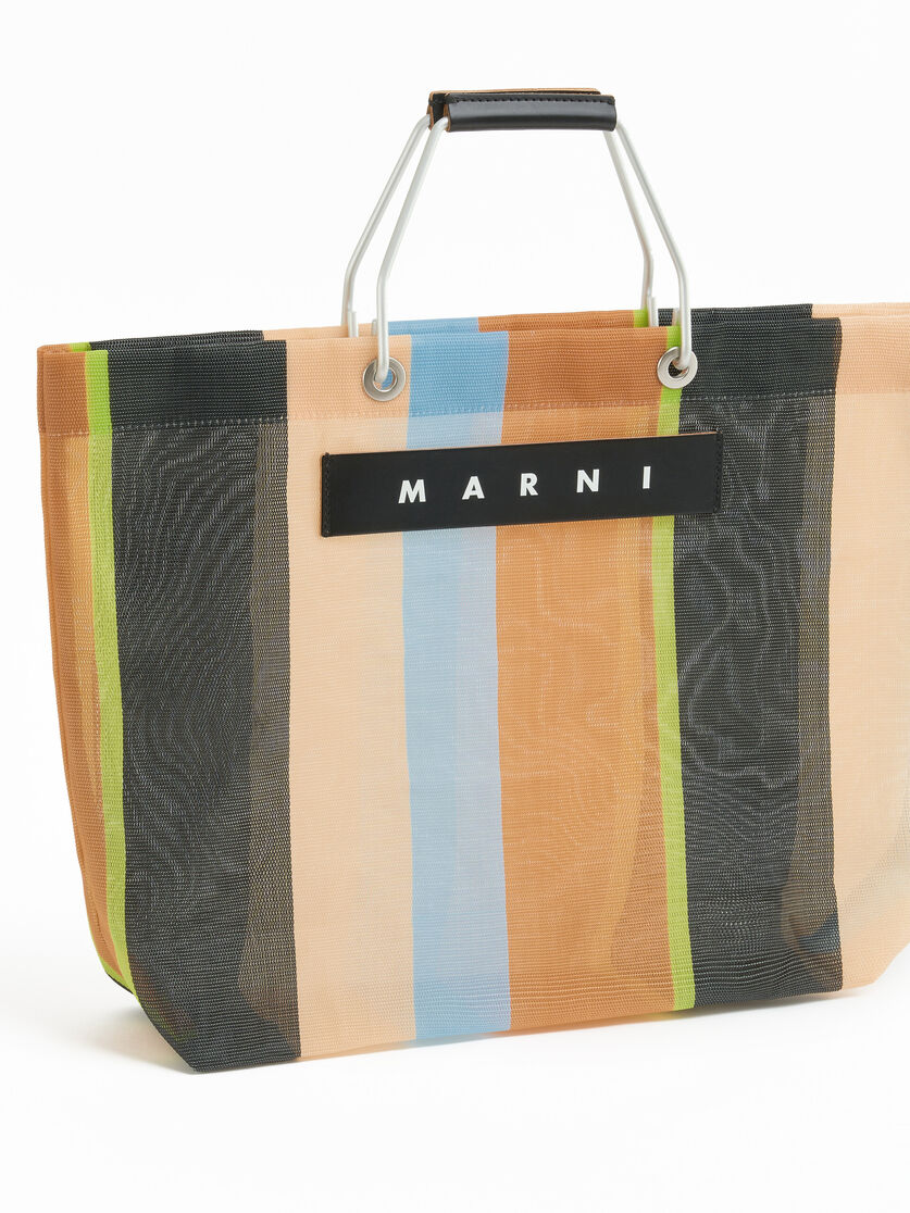 マルチカラーブルー MARNI MARKET STRIPE BAG - ショッピングバッグ - Image 4