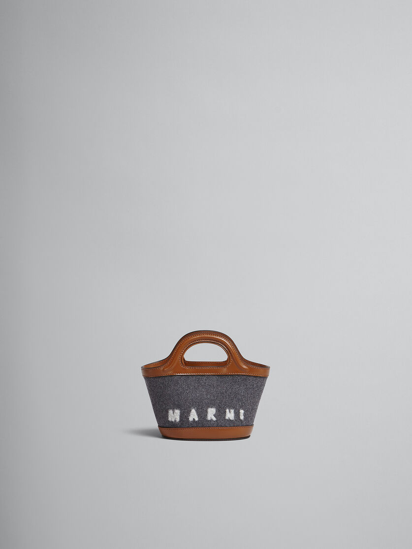 TROPICALIA micro bag in felt and leather - Handbags - Image 1