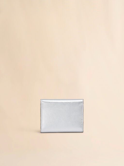 Silver leather Trunkaroo trifold wallet - Wallets