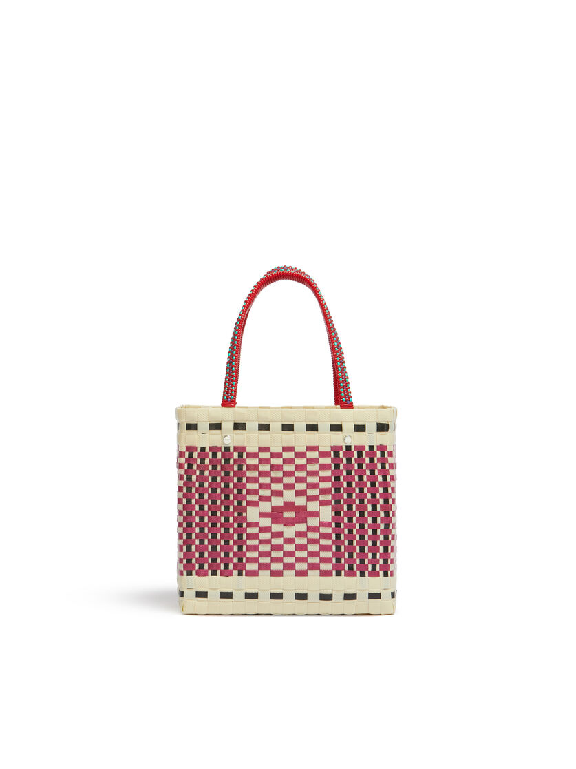 Pink diamond MARNI MARKET MINI BASKET Bag - Shopping Bags - Image 4
