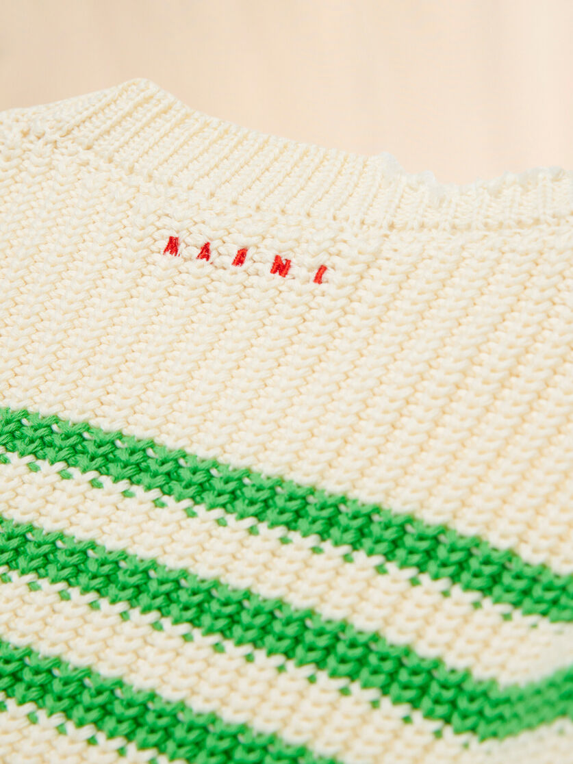 Crewneck striped pullover - Knitwear - Image 4