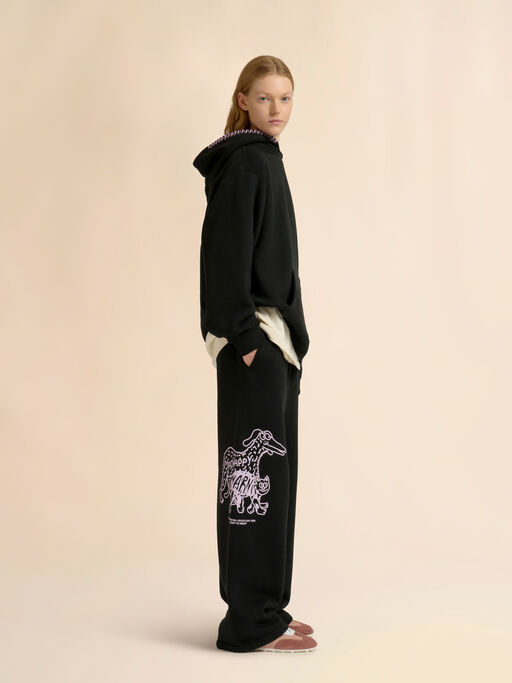Marni + Madhappy black cotton hoodie with animal print - Sweaters