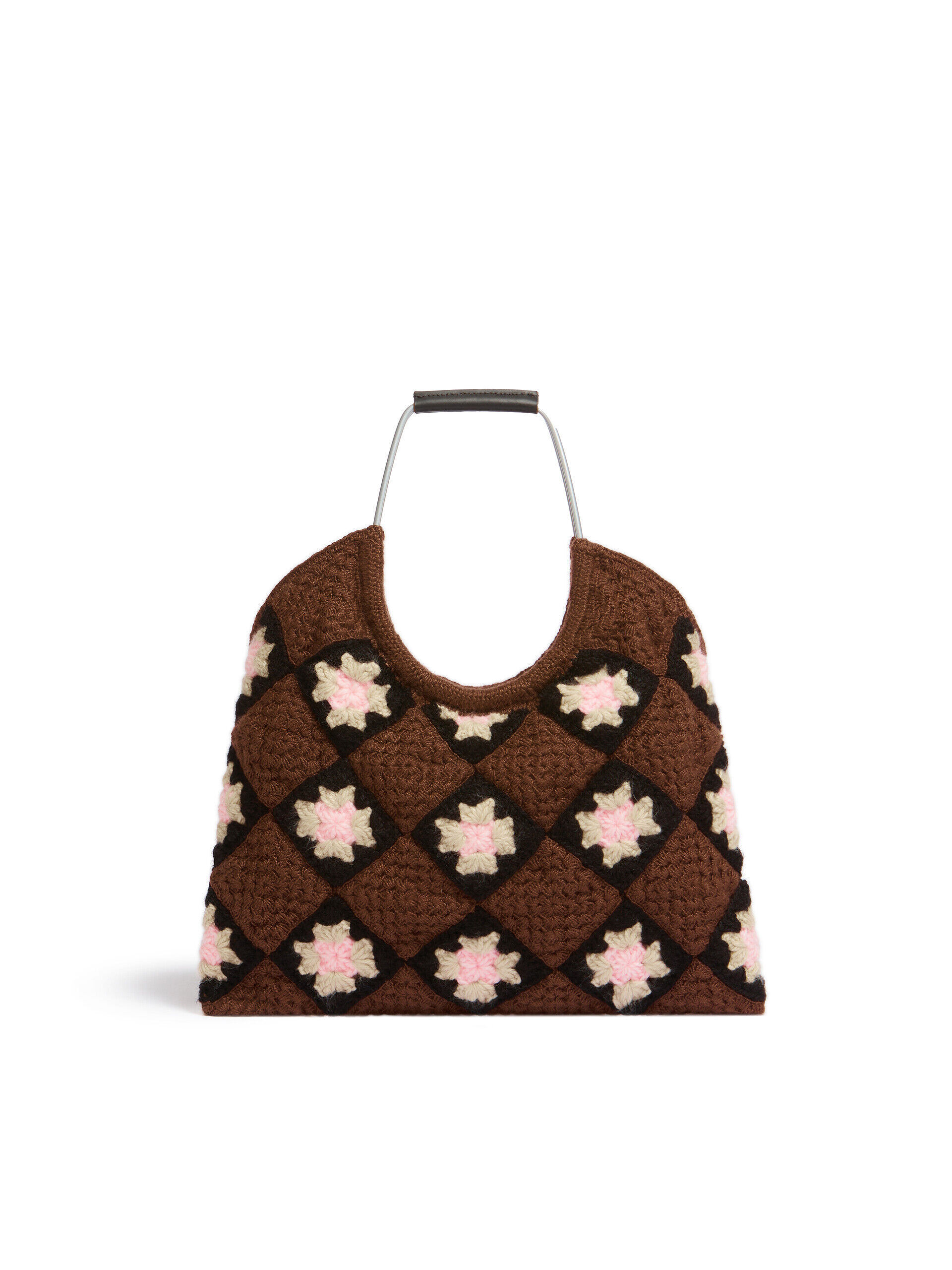 レア！ MARNI リアルファー バッグ パープル✕ブラウン マルニ レア！ MARNI リアルファー バッグ パープル✕ブラウン マルニ
