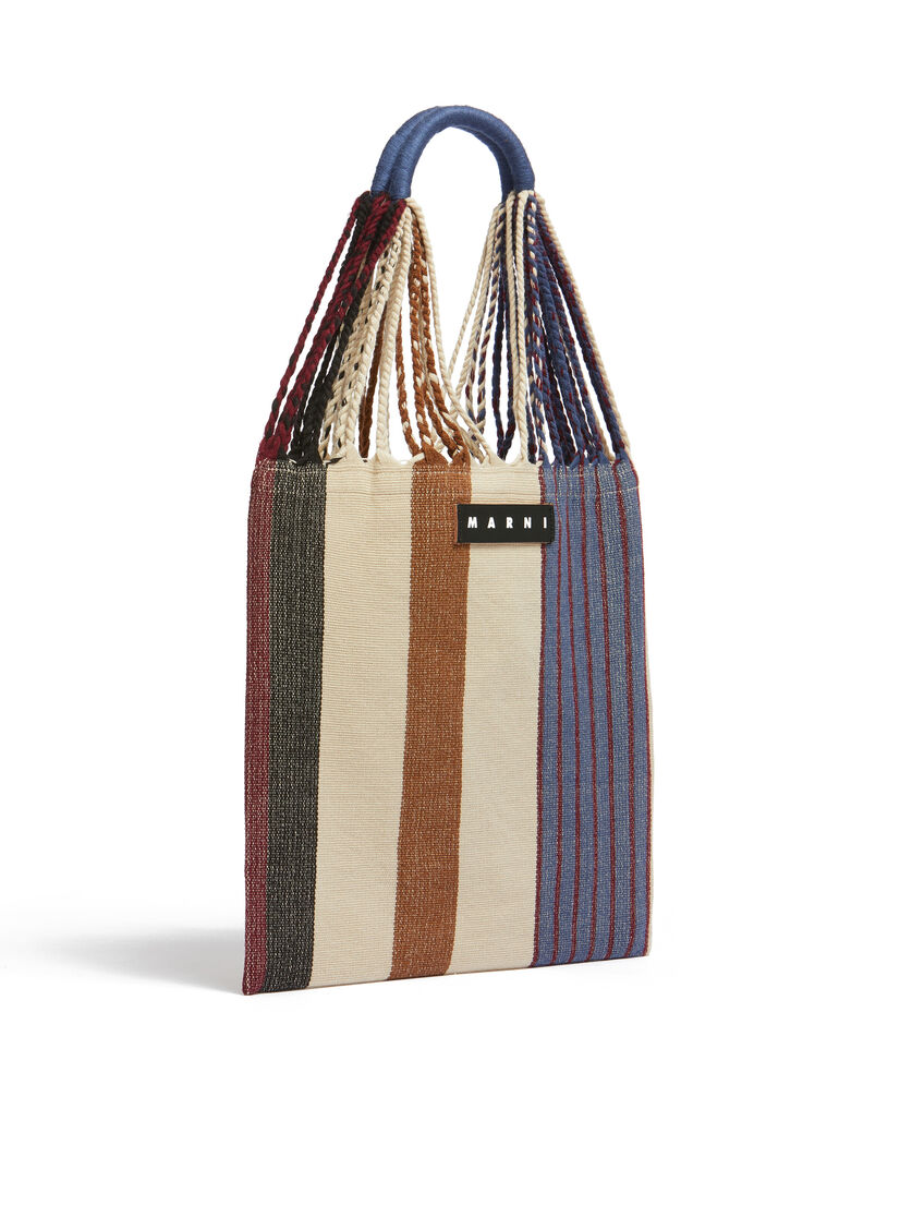 MARNI MARKET ポリエステル ショッピングバッグ ハンモック風ハンドル付き グレー/ターコイズ/レッド - ハンドバッグ - Image 2