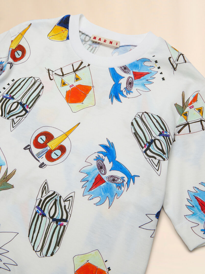 Off-white T-shirt with Soggetti Animali print - T-shirts - Image 3