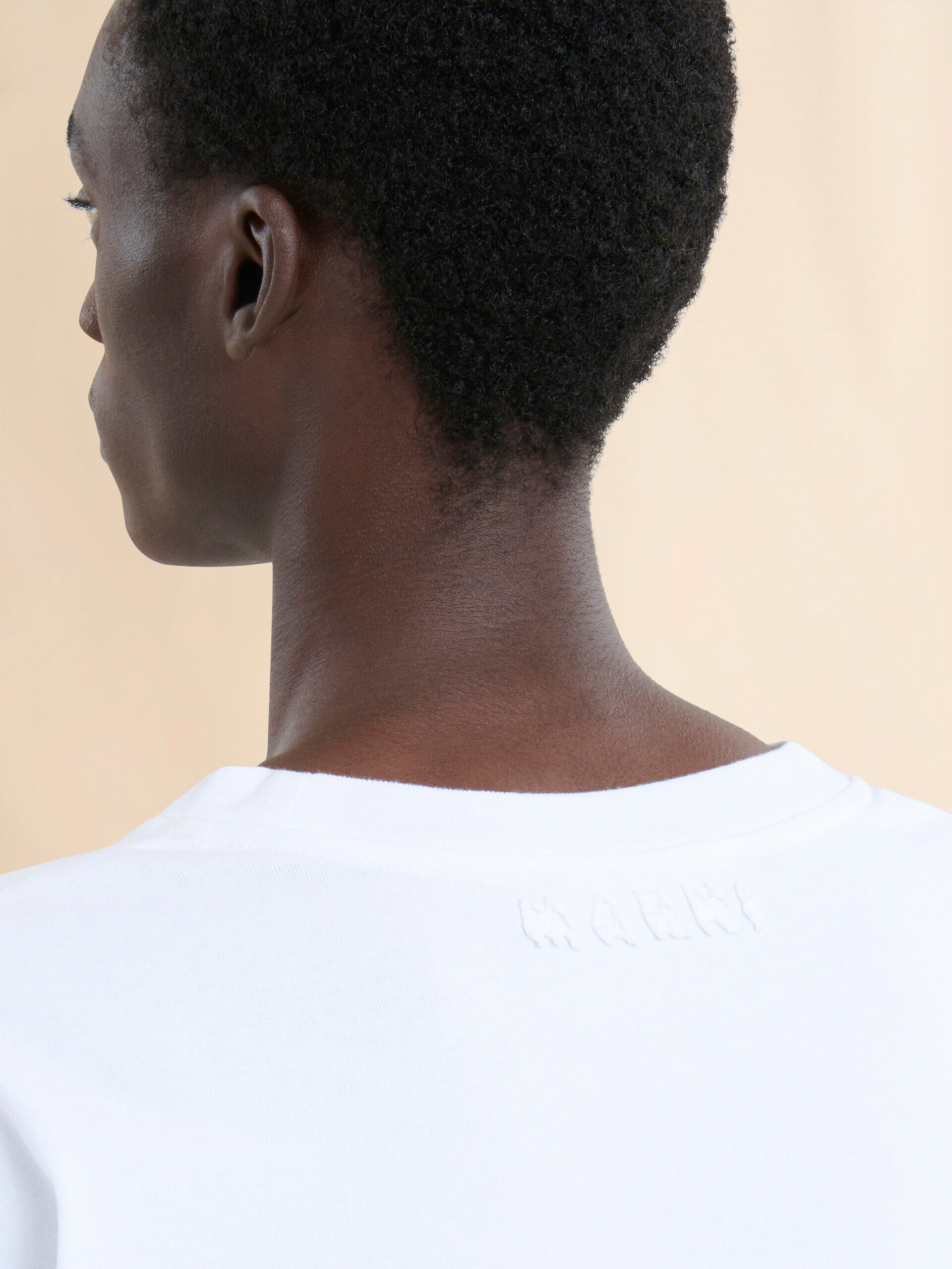 White oversized organic cotton T-shirt | Marni