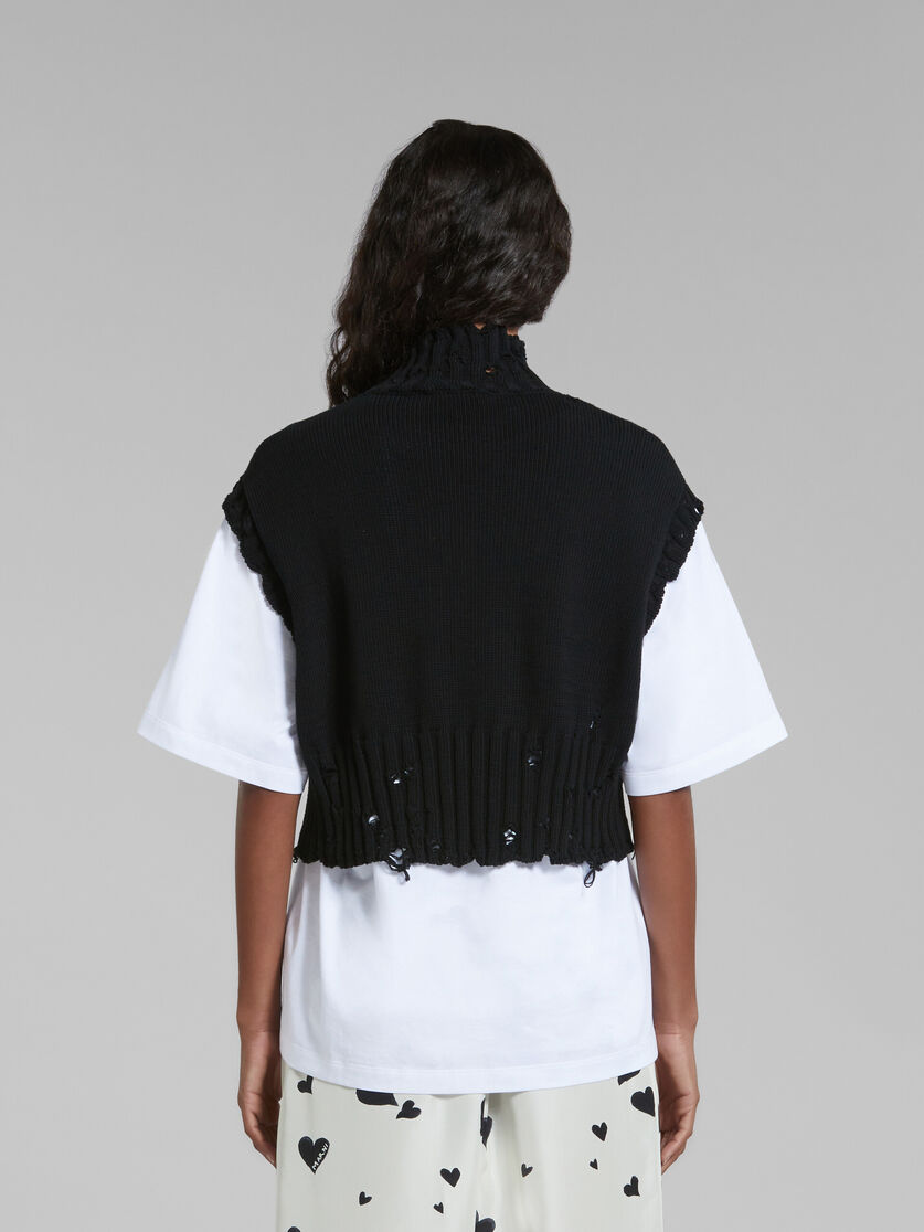 Chaleco corto de algodón negro - jerseys - Image 3