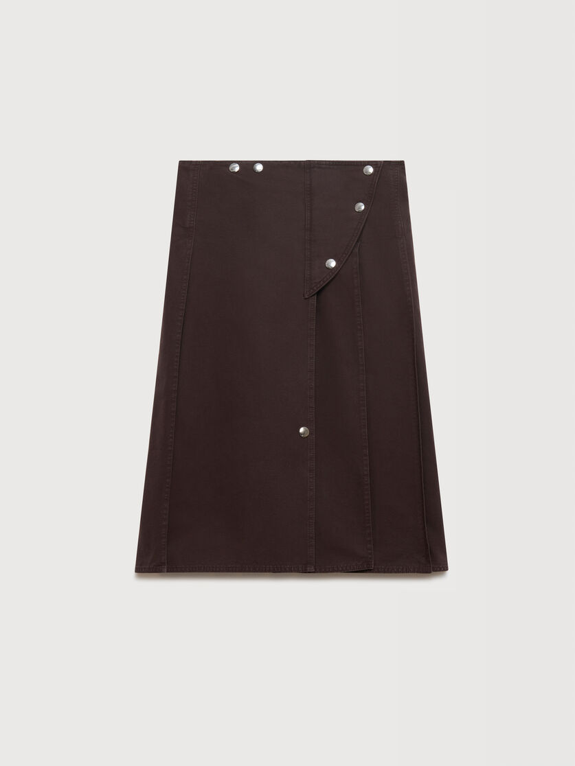 Deep purple skirt with utility pocket, Image 1