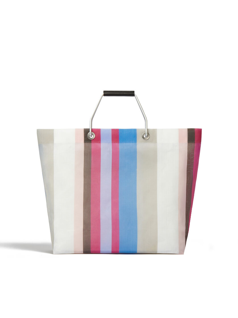 イリュージョンブルー MARNI MARKET STRIPE BAG - Shopper - Image 3
