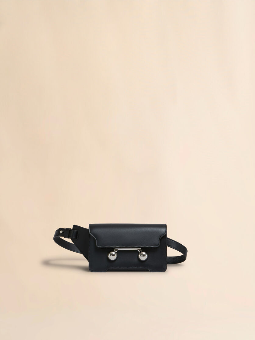 Borsa a tracolla Trunkaroo in pelle blu scuro - Marsupi - Image 1