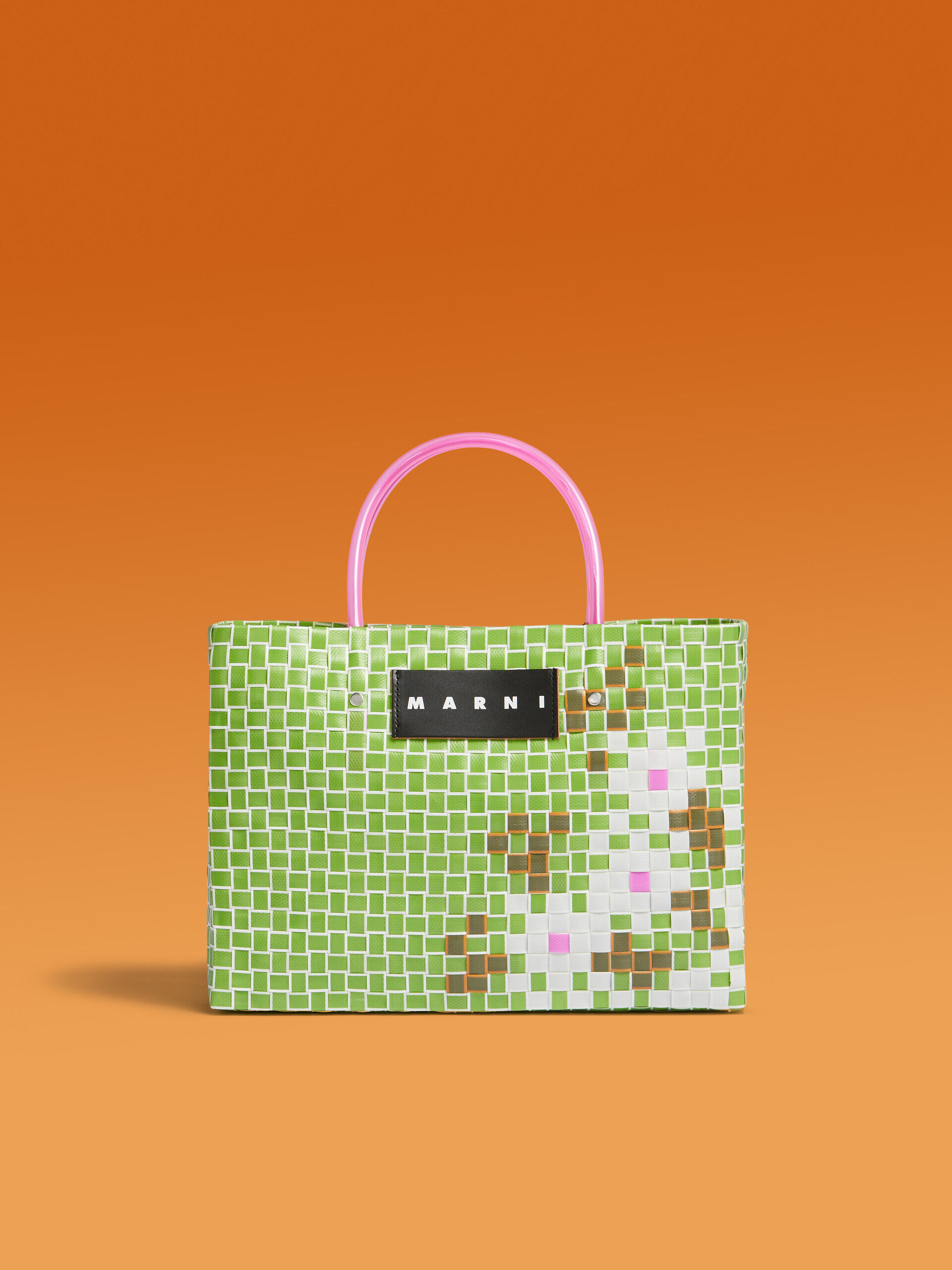 Green MARNI MARKET MINI FLOWER BASKET bag | Marni