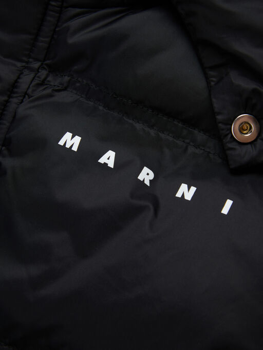 Black nylon vest with Marni print - Jackets