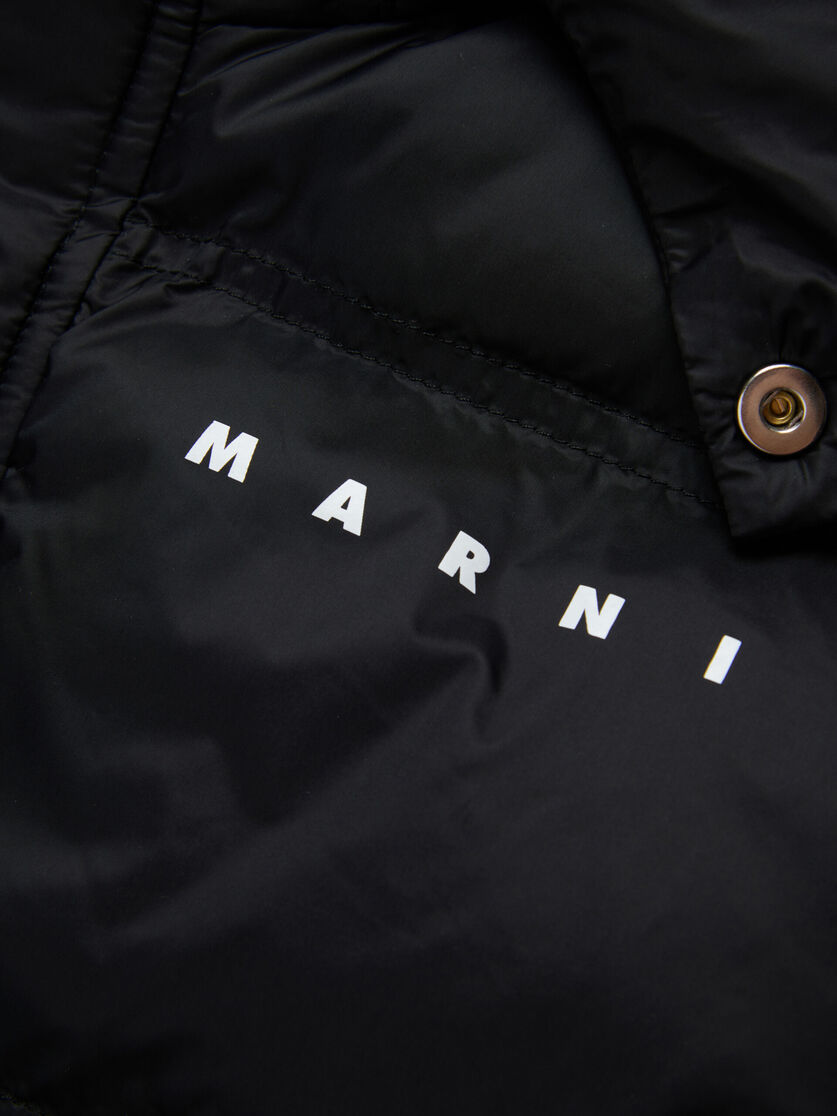 Black nylon vest with Marni print - Jackets - Image 4
