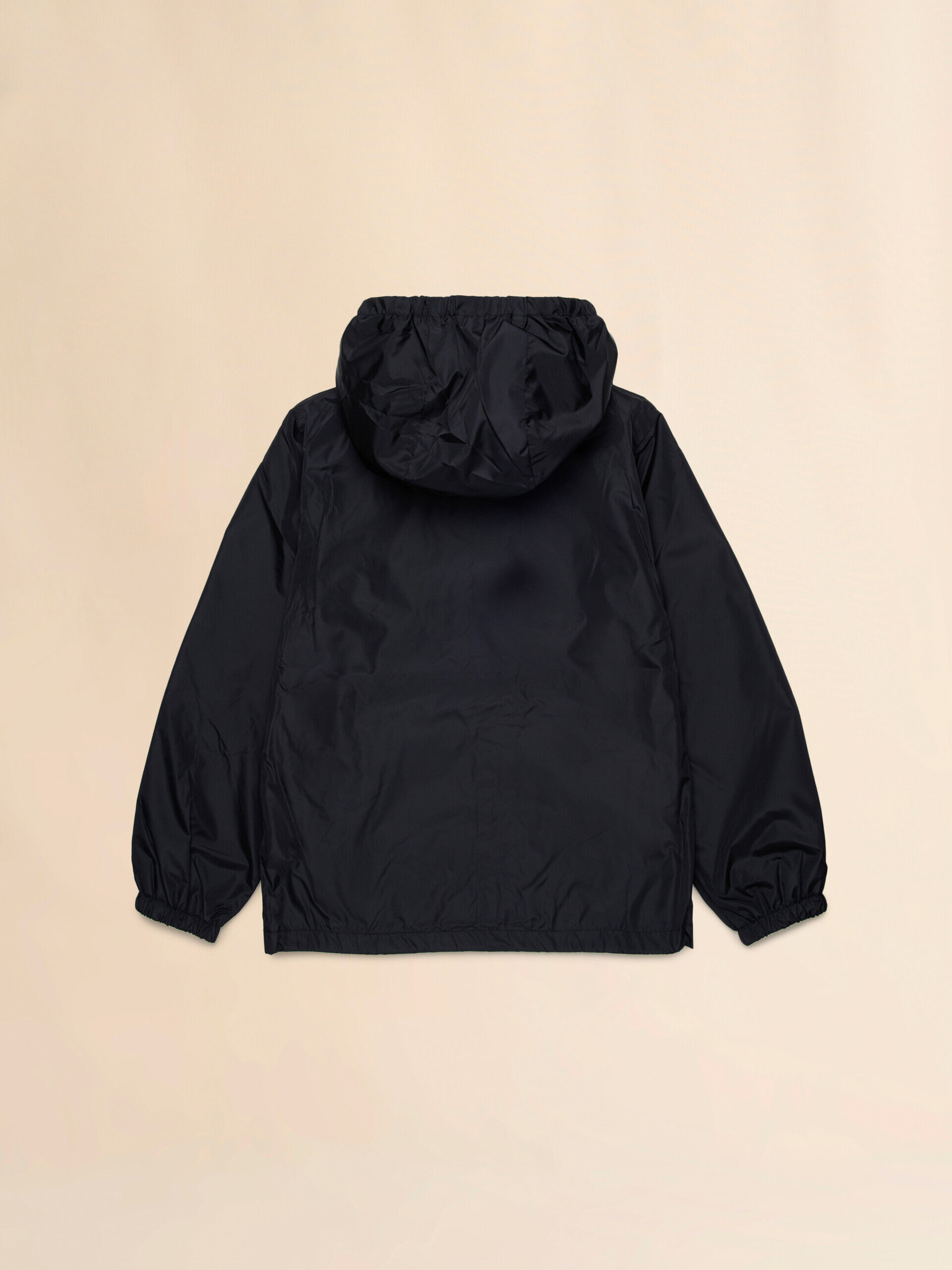 ブラック ナイロンジャケット、マルニプリント入り | Marni