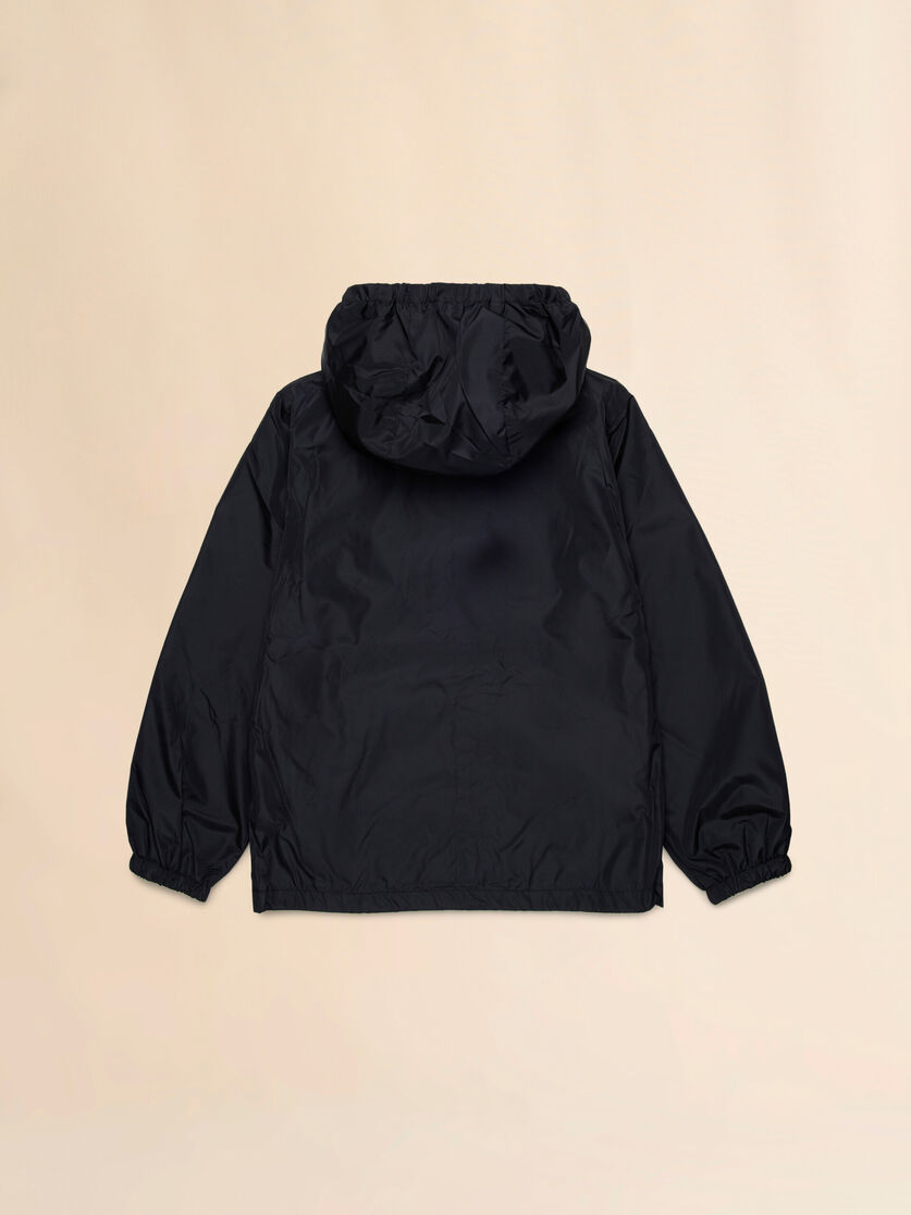 Giacca in nylon nero con stampa Marni, Image 2