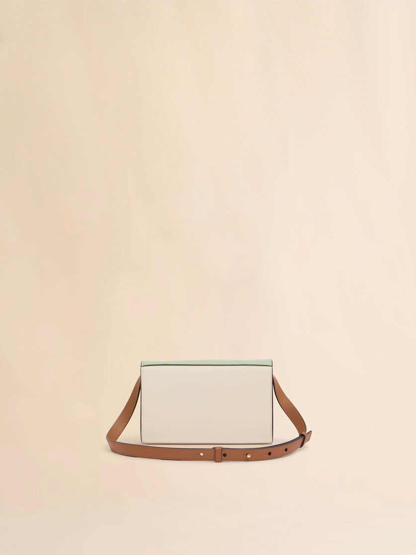 PochetteTrunkaroo in pelle verde, crema e marrone - Pochettes - Image 2