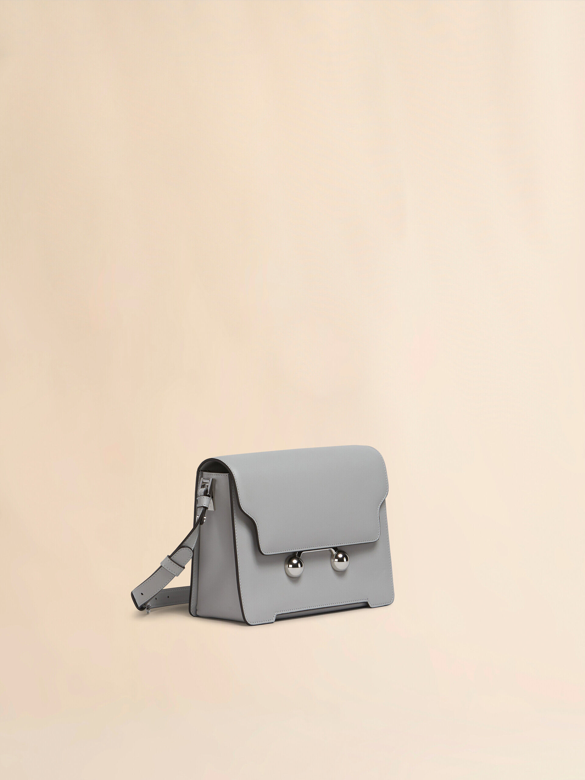 Light grey leather Trunkaroo medium shoulder bag | Marni