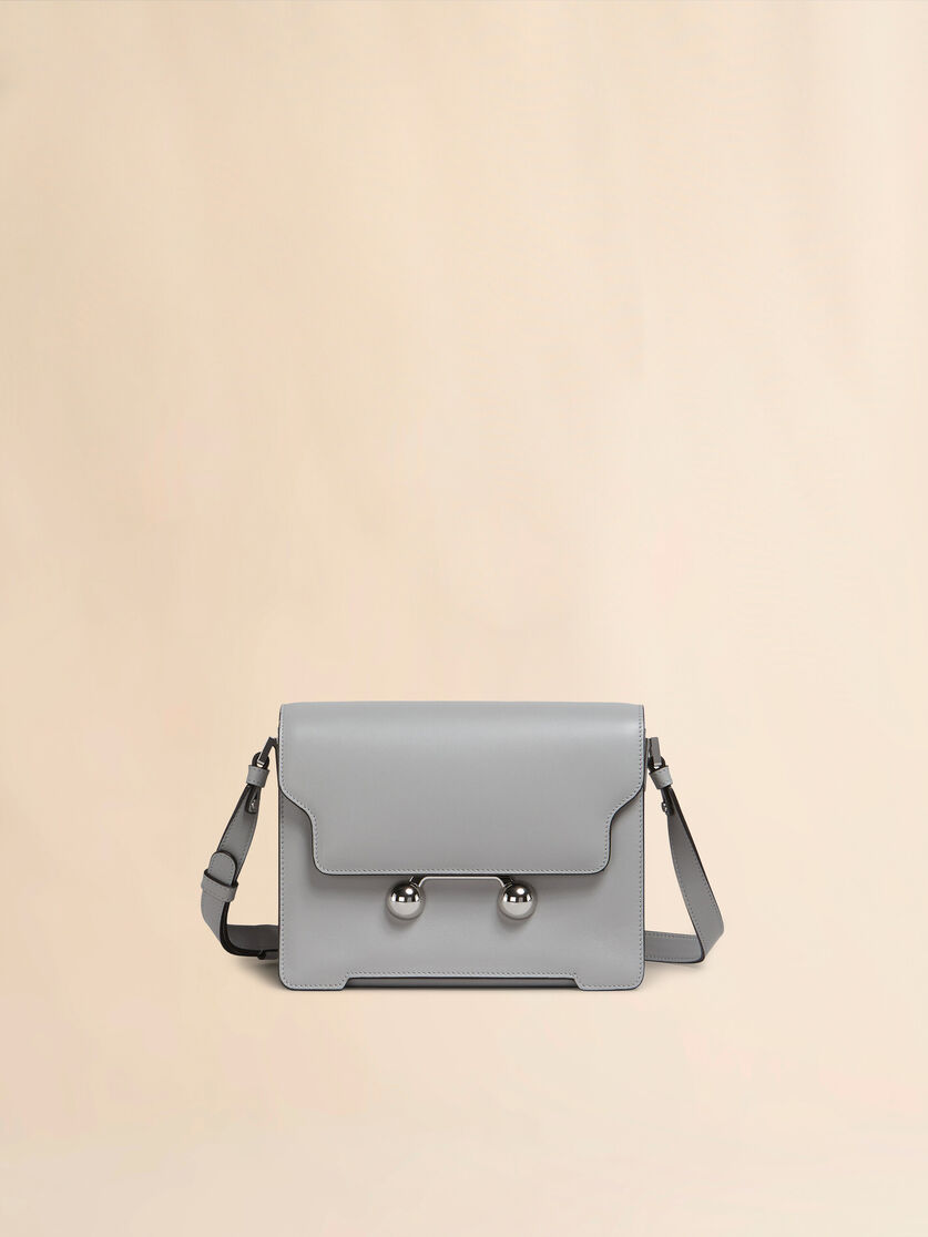 ライトグレー レザー製 Trunkaroo ミディアムショルダーバッグ | Marni