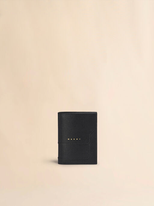 Black saffiano leather bi-fold wallet - Wallets