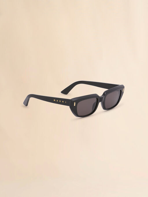 Black acetate Etezea sunglasses - Optical