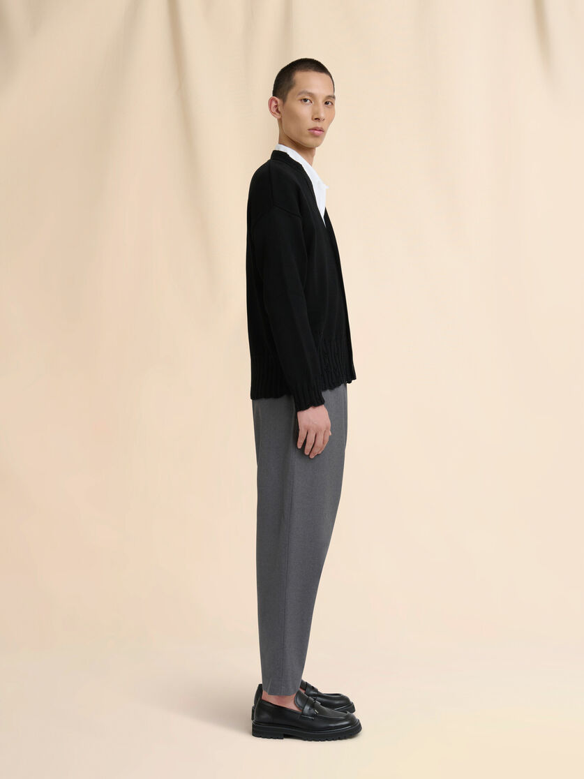 Pink cotton cardigan with Marni Symbol - Pullovers - Image 5