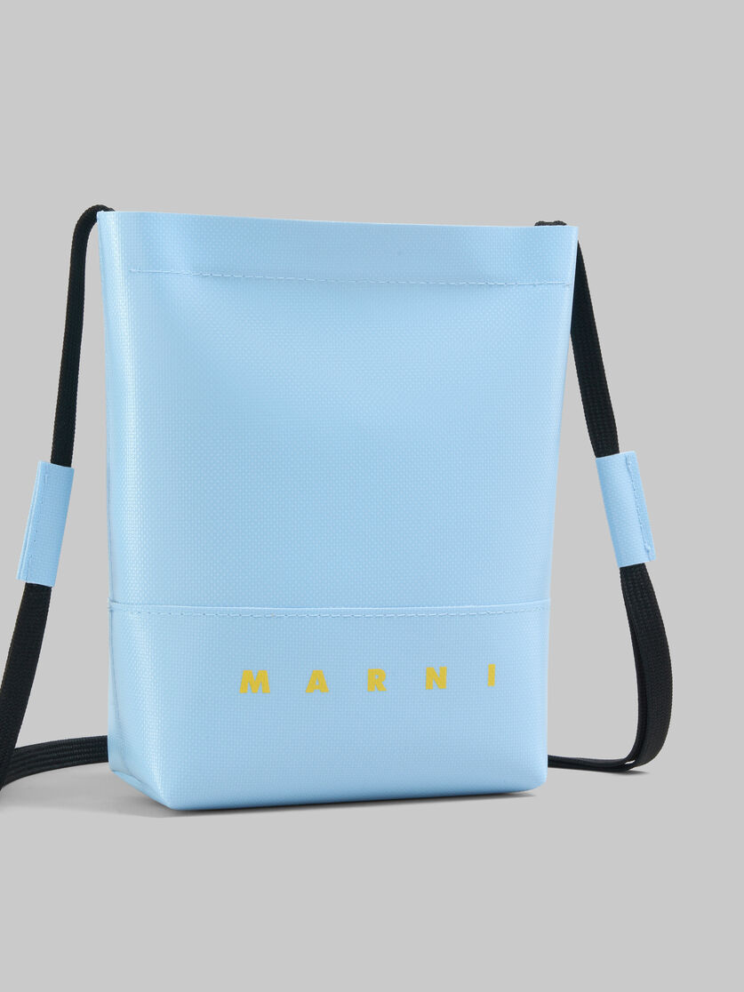 Light blue crossbody bag with shoelace strap - Shoulder Bags - Image 5