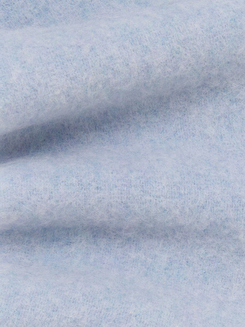 Light blue alpaca scarf, Image 2