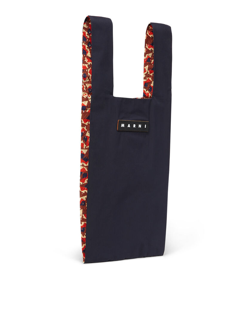 MARNI MARKET cotton shopping bag wit floral print - Shopping Bags - Image 2