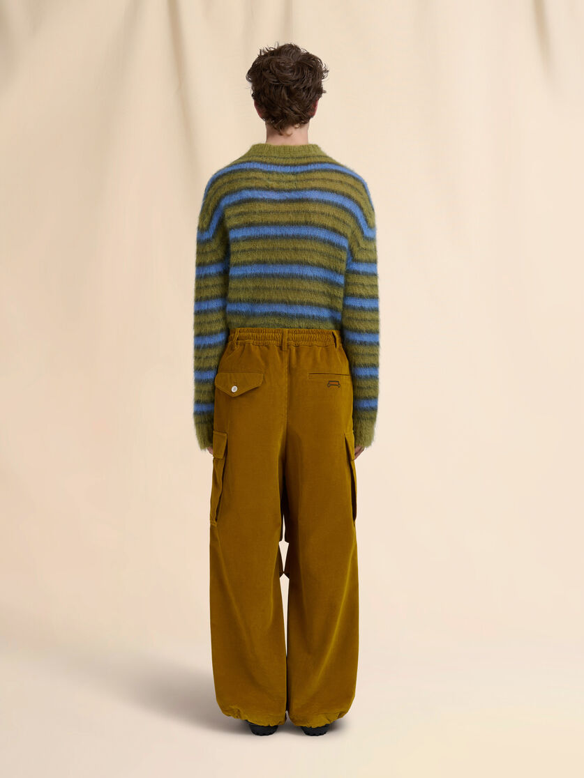 Brown corduroy cargo pants with Trunkaroo logo - Pants - Image 3