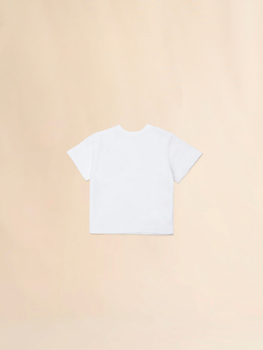 White cotton T-shirt with Camilla embroidery, Image 2