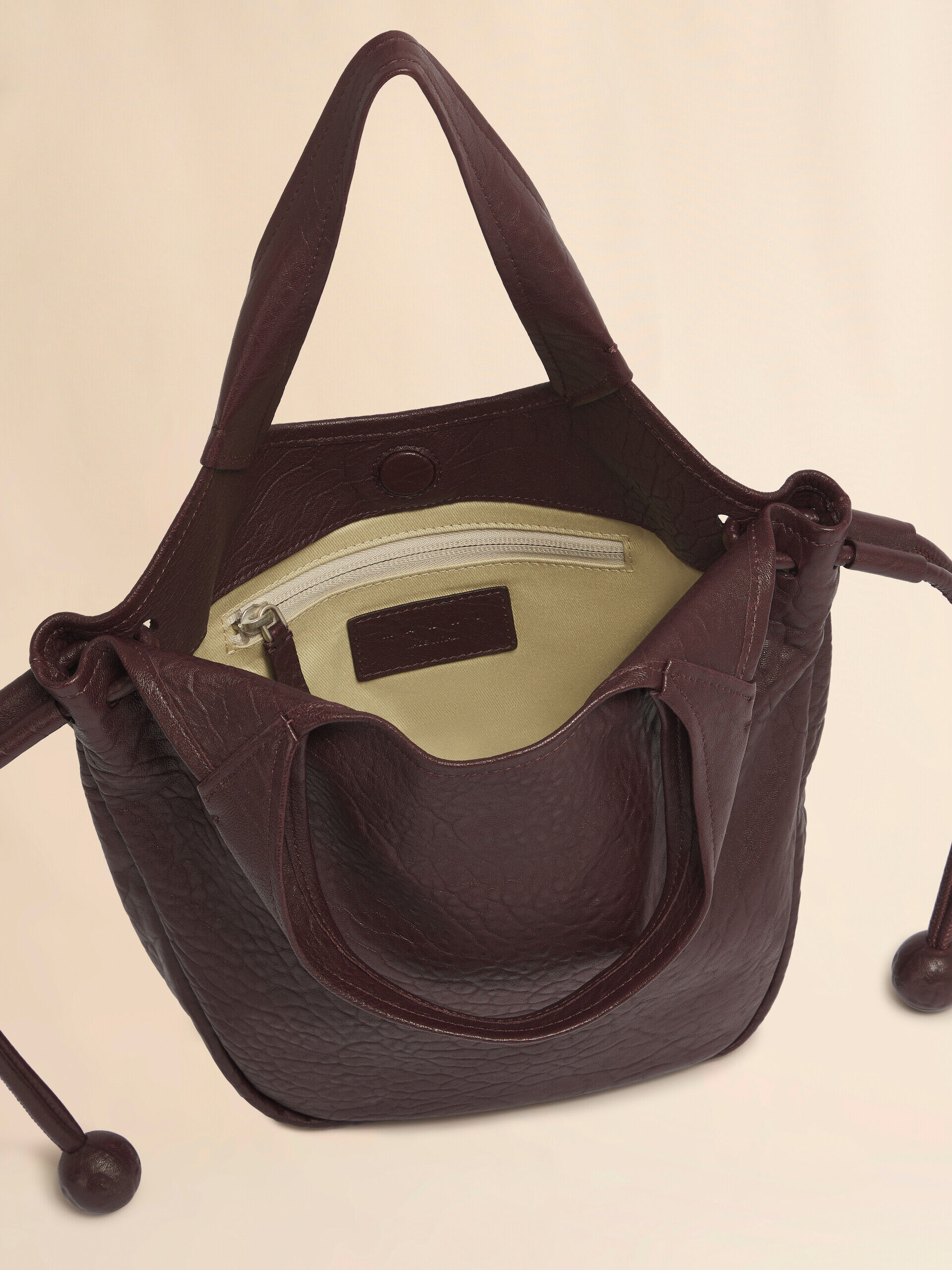 Red leather Trunkaroo Soft small tote bag | Marni