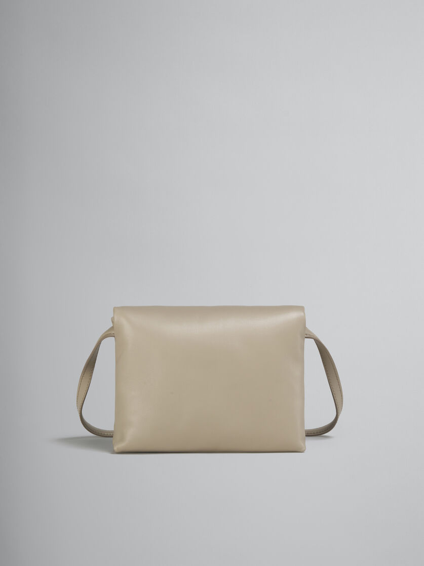 Beige leather Prisma pouch | Marni